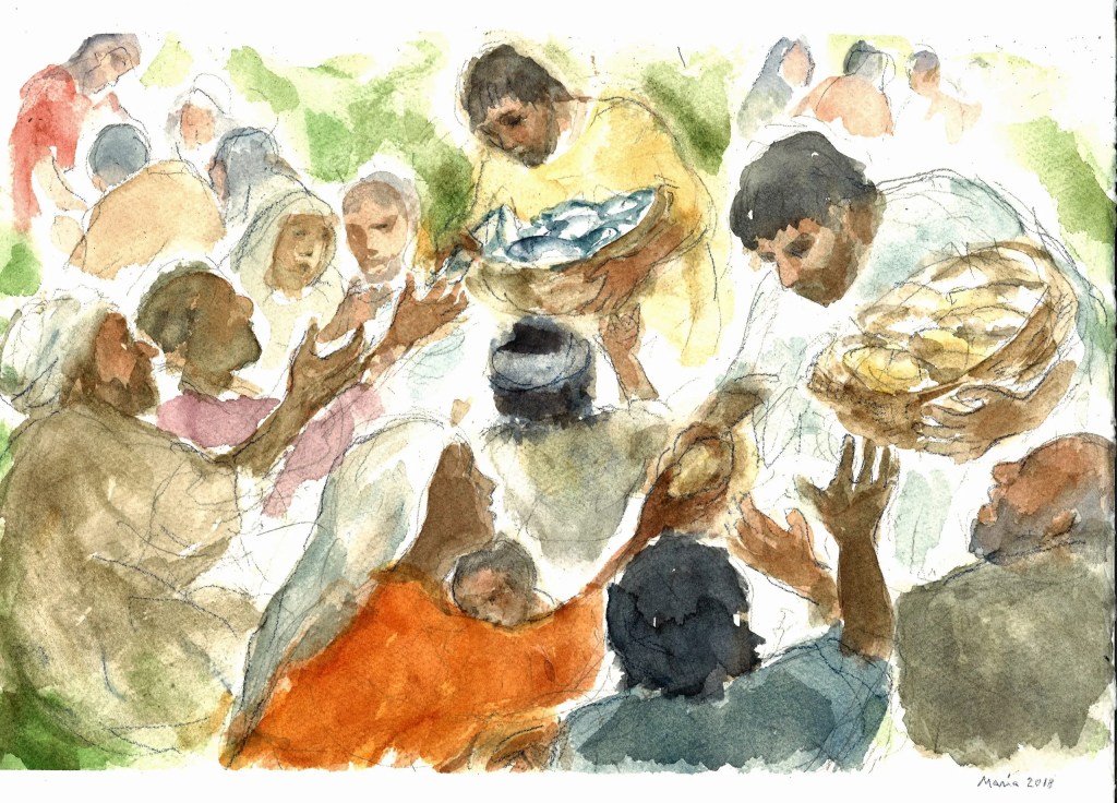 don Lucio D’abbraccio”Riponiamo la nostra fiducia in Cristo che è Pane dei poveri e Cibo del pellegrino!”