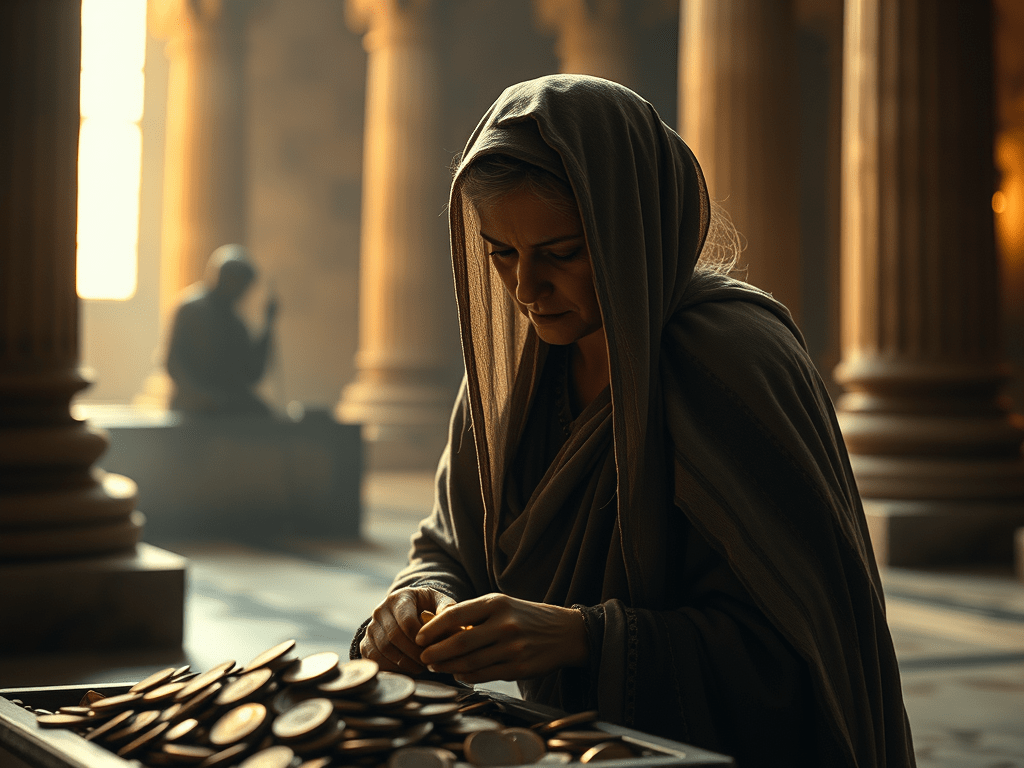 #PANEQUOTIDIANO, «Tutti infatti hanno gettato parte del loro superfluo. Lei invece, nella sua miseria, vi ha gettato tutto quello che&nbsp;aveva»