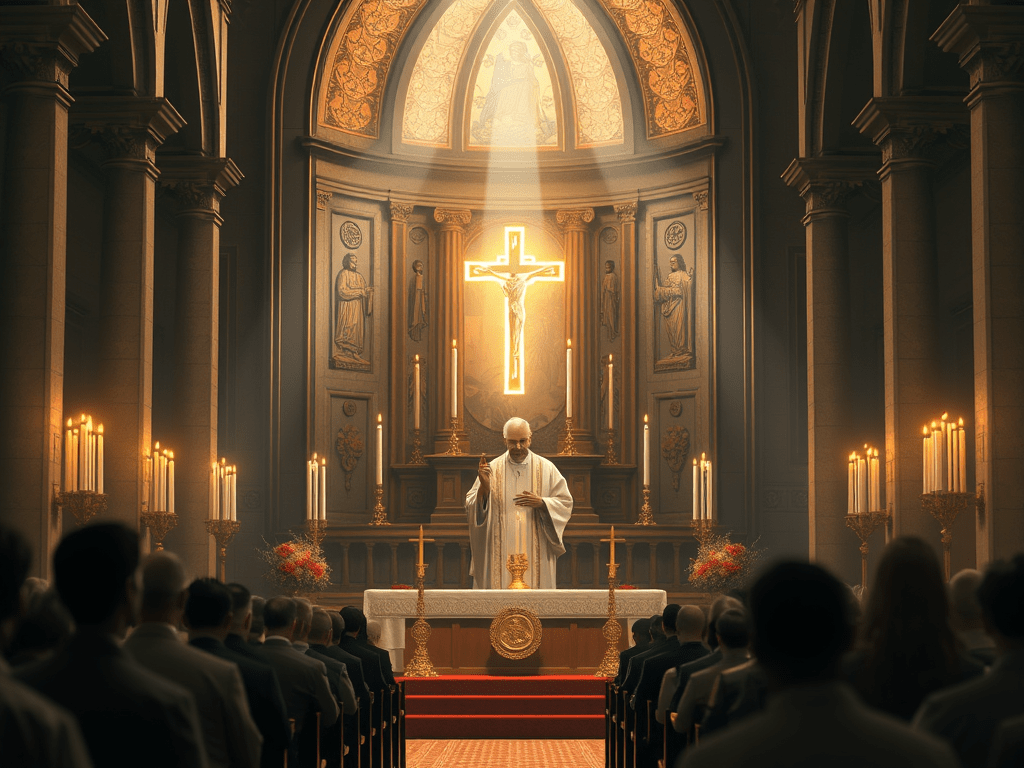 Dalla Costituzione «Sacrosanctum Concilium» del Concilio ecumenico Vaticano II “Cristo è sempre presente nella sua&nbsp;Chiesa”