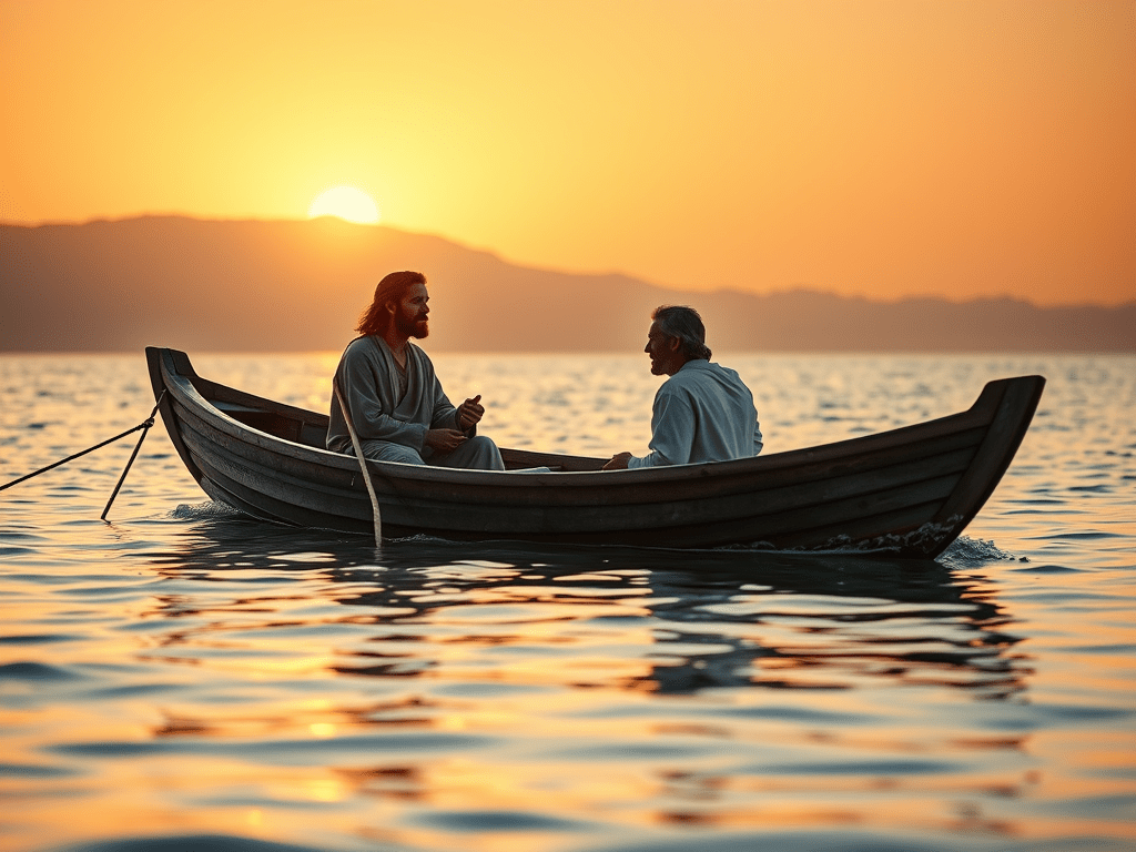 padre Ermes Ronchi”LUI SULLA MIA&nbsp;BARCA”