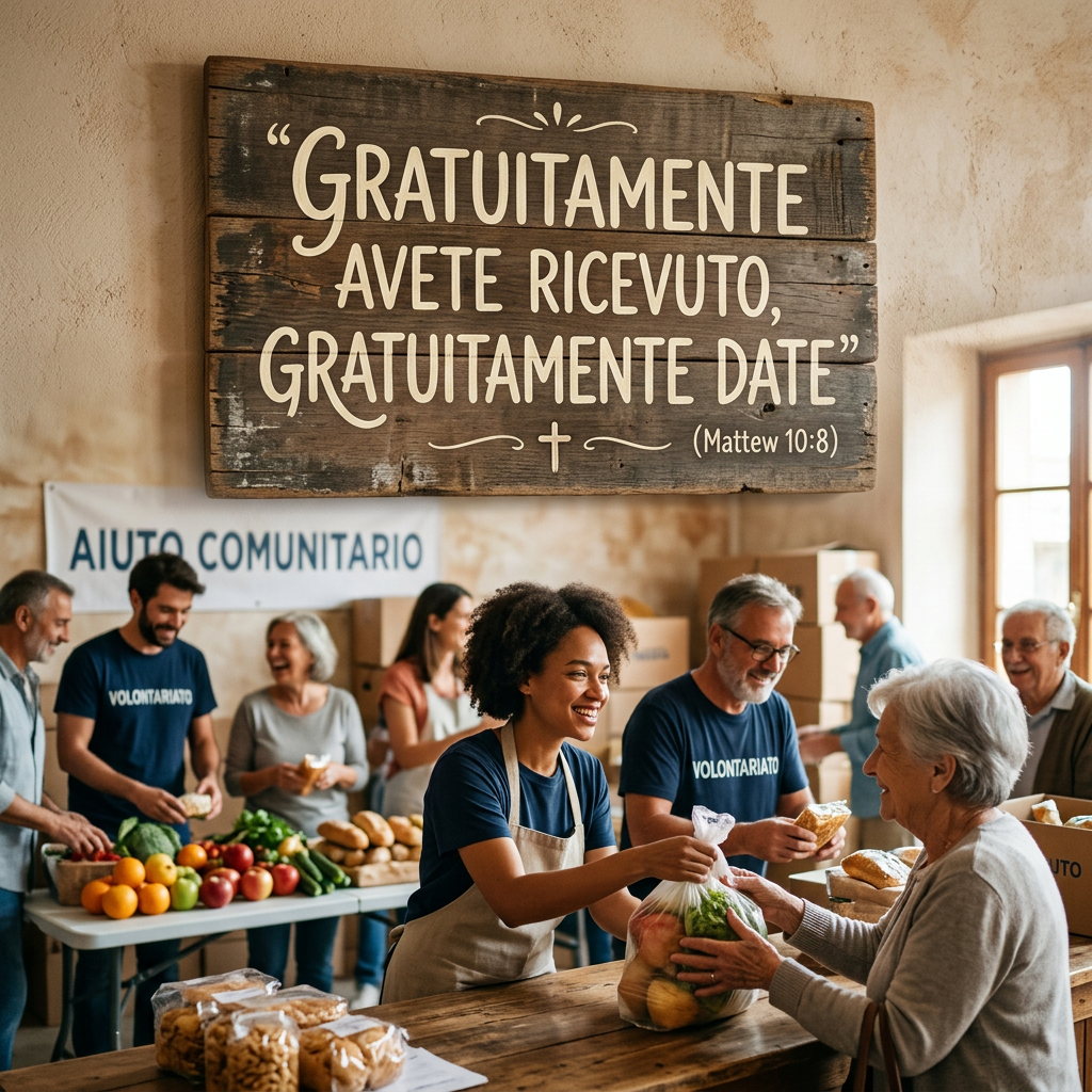 fra Damiano Angelucci”Gratuitamente avete ricevuto, gratuitamente date”