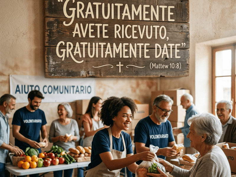 fra Damiano Angelucci”Gratuitamente avete ricevuto, gratuitamente&nbsp;date”